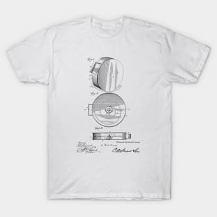 Tambourine Drum vintage patent drawing T-Shirt